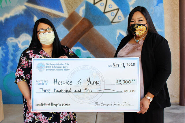 Cocopah donation to HOY